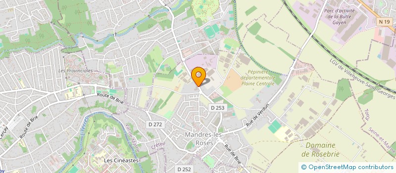 localisation de l'entreprise H.C.G.M.  MANDRES-LES-ROSES