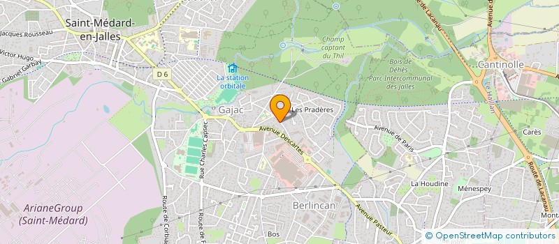 localisation de l'entreprise H C H  SAINT-MEDARD-EN-JALLES