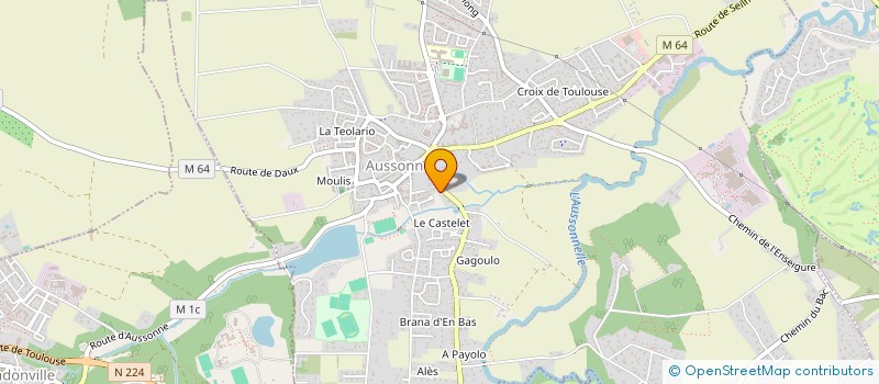 localisation de l'entreprise H.C.IMMOBILIER  AUSSONNE