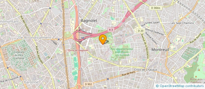 localisation de l'entreprise H&C INVEST  BAGNOLET