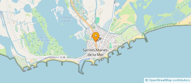 localisation de l'entreprise H.C.M. à SAINTES-MARIES-DE-LA-MER