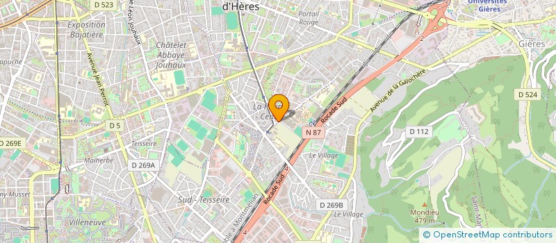 localisation de l'entreprise H-C MONDIAL à SAINT-MARTIN-D'HERES