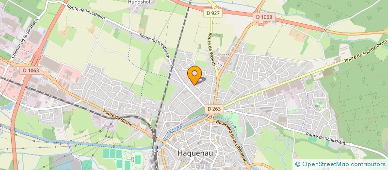 localisation de l'entreprise H.C PROTECTION ET SECURITE  HAGUENAU