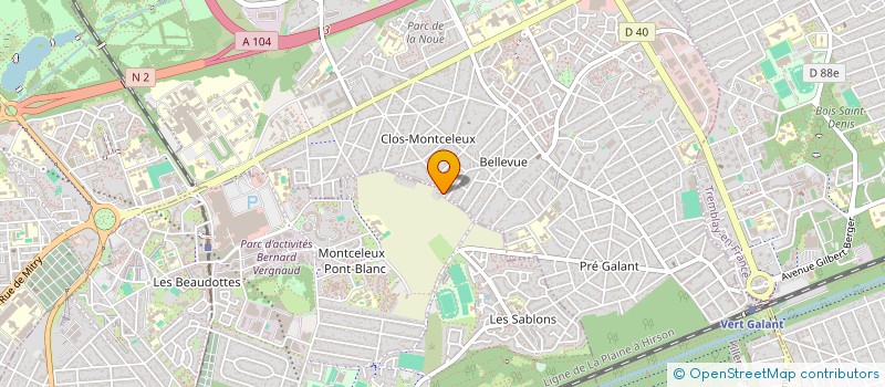 localisation de l'entreprise H.C.S.N.C  SEVRAN