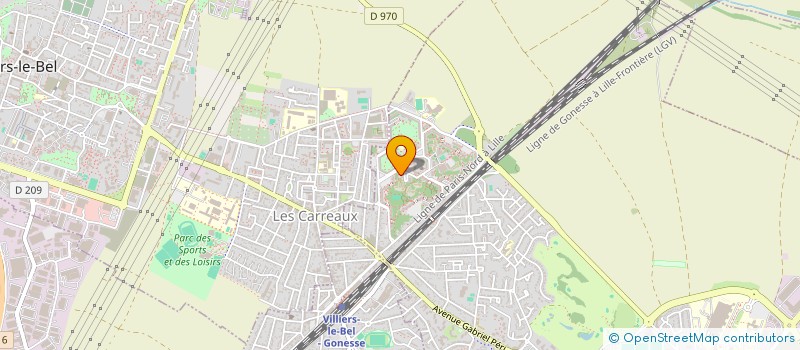 localisation de l'entreprise H'CAB à GONESSE