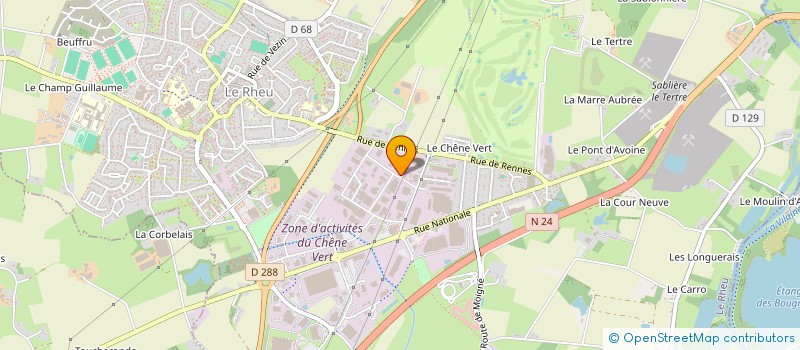 localisation de l'entreprise H-CAR  LE RHEU