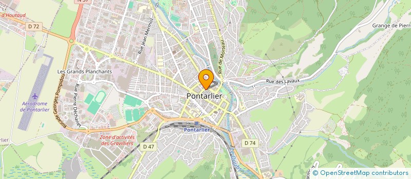 localisation de l'entreprise H'CLUB à PONTARLIER