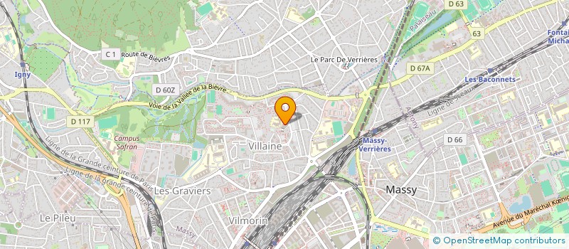 localisation de l'entreprise H COIFF  MASSY