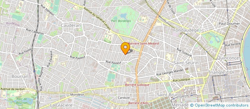 localisation de l'entreprise H COMET ET FILS GARAGE DE L'AVENUE à BORDEAUX