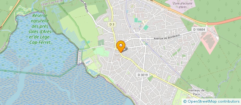 localisation de l'entreprise H COMME HUGON  ARES