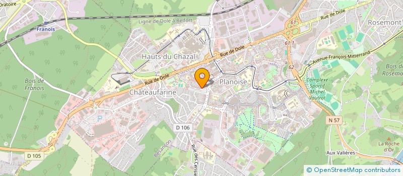 localisation de l'entreprise H CONCEPT à BESANCON