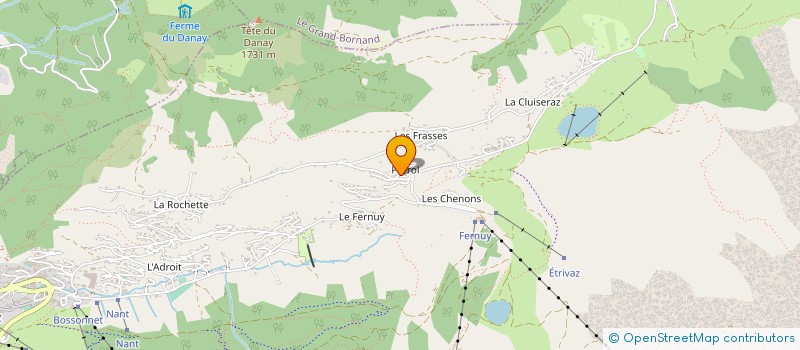 localisation de l'entreprise H CONCEPT à LA CLUSAZ