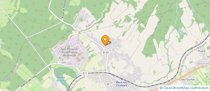 localisation de l'entreprise H CONCEPTE  BONS-EN-CHABLAIS