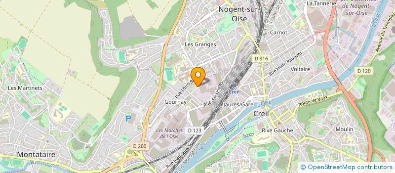 localisation de l'entreprise H CONSEIL  CREIL