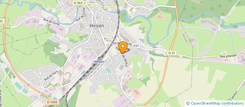 localisation de l'entreprise H CREATION à HIRSON