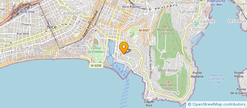 localisation de l'entreprise H CREATIONS à NICE