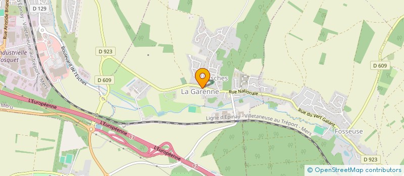 localisation de l'entreprise H.CREATIONS METAL  ESCHES