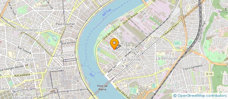 localisation de l'entreprise H.CUVELIER ET FILS à BORDEAUX