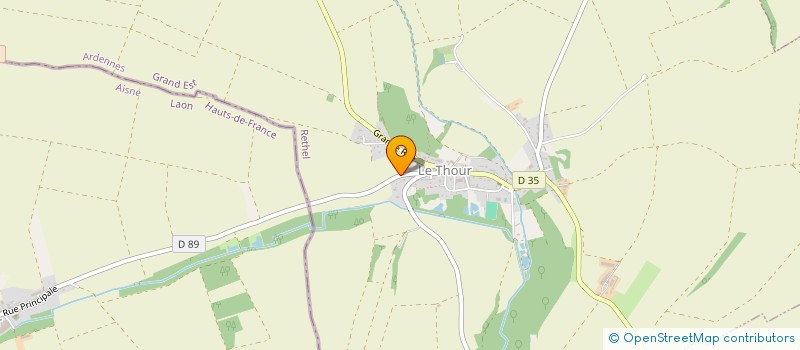 localisation de l'entreprise H & D  LE THOUR