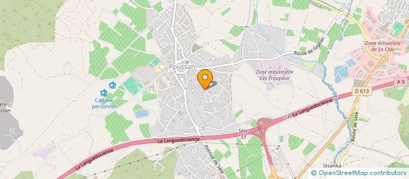 localisation de l'entreprise H D  POUSSAN