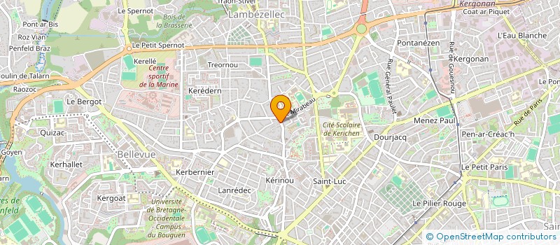 localisation de l'entreprise H.D. à BREST