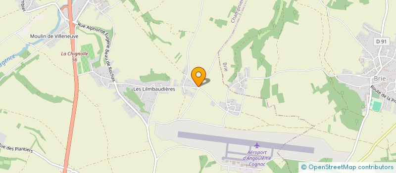 localisation de l'entreprise H.D.A à CHAMPNIERS