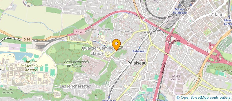 localisation de l'entreprise H.D.A. à PALAISEAU