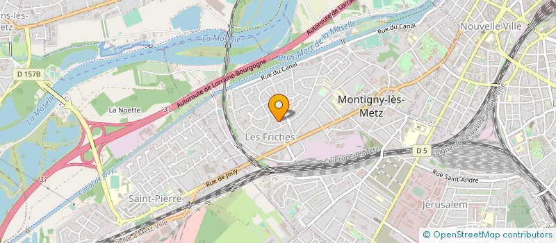 localisation de l'entreprise H.D.B.DIFFUSION à MONTIGNY-LES-METZ