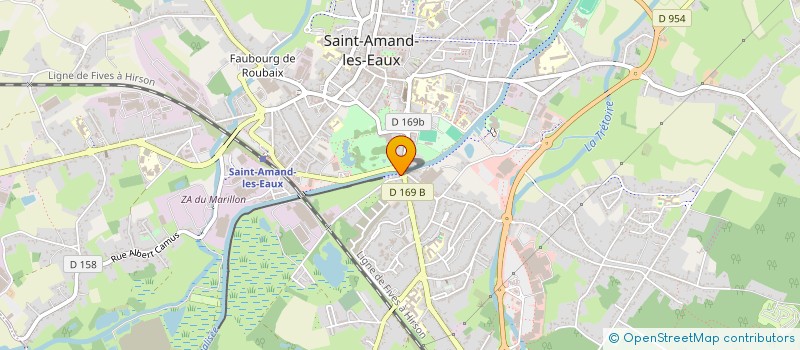 localisation de l'entreprise H.D.C.  SAINT-AMAND-LES-EAUX