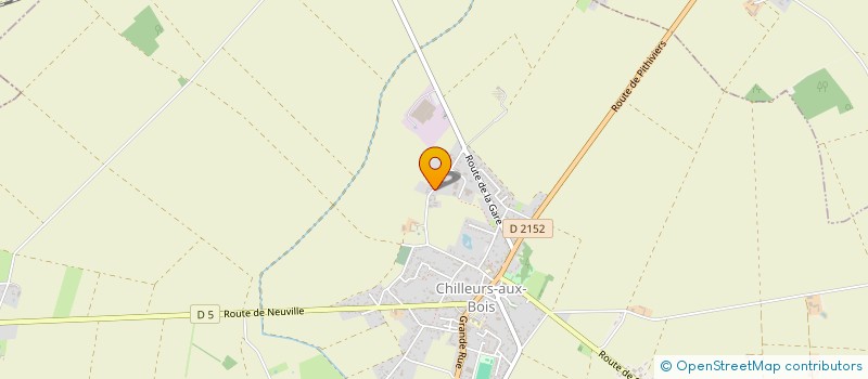 localisation de l'entreprise H D C SARL à CHILLEURS-AUX-BOIS