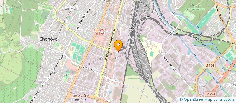 localisation de l'entreprise H.D. CHAUMONT à CHENOVE