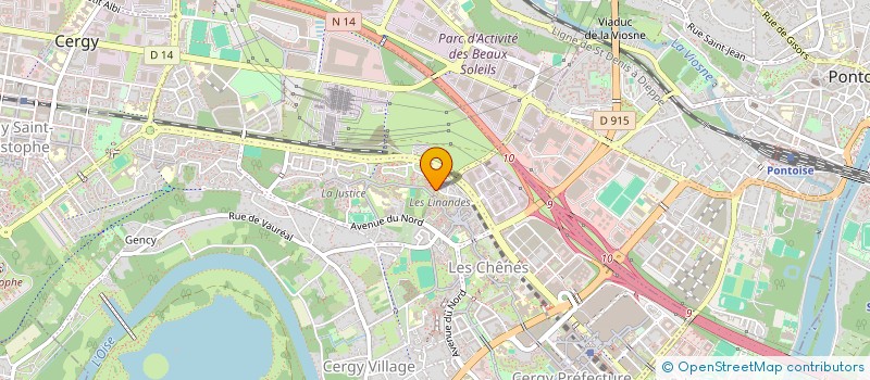 localisation de l'entreprise H.D. COM. à CERGY