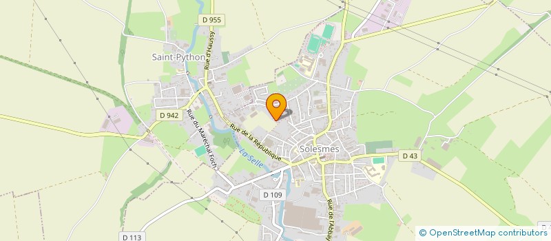 localisation de l'entreprise H.D CONFECTION  SOLESMES