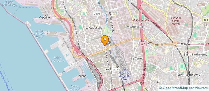 localisation de l'entreprise H.D CONSULTING à MARSEILLE