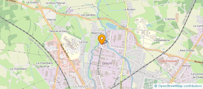 localisation de l'entreprise H.D. DISTRIBUTION à BOURG-EN-BRESSE