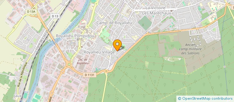 localisation de l'entreprise H.D.E.  COMPIEGNE