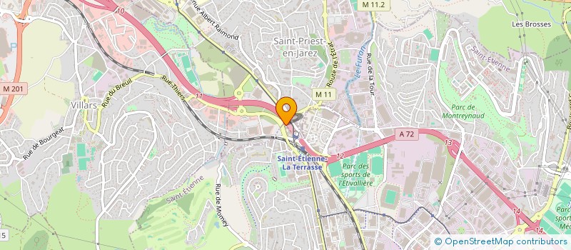 localisation de l'entreprise H D FINANCES à SAINT-ETIENNE