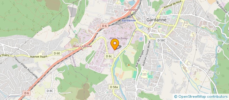 localisation de l'entreprise H.D.G CLOTURES à GARDANNE