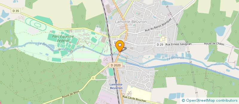 localisation de l'entreprise H.D.I.  LAMOTTE-BEUVRON