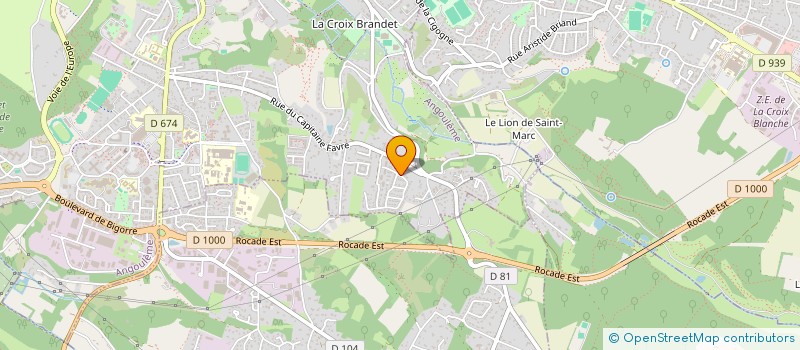 localisation de l'entreprise H&D IMMO à ANGOULEME