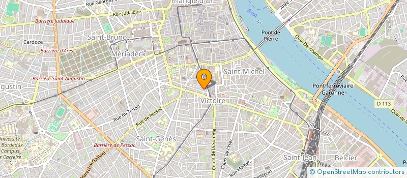 localisation de l'entreprise H.D.L.  BORDEAUX