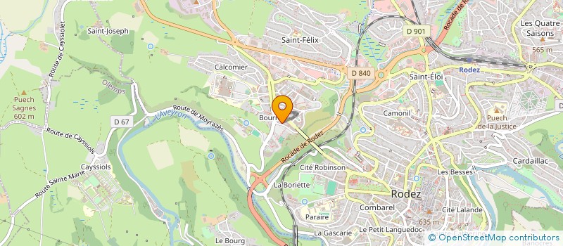 localisation de l'entreprise H D L G  RODEZ