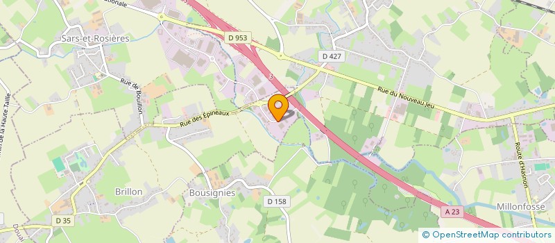 localisation de l'entreprise H.D.L.M. à BRILLON