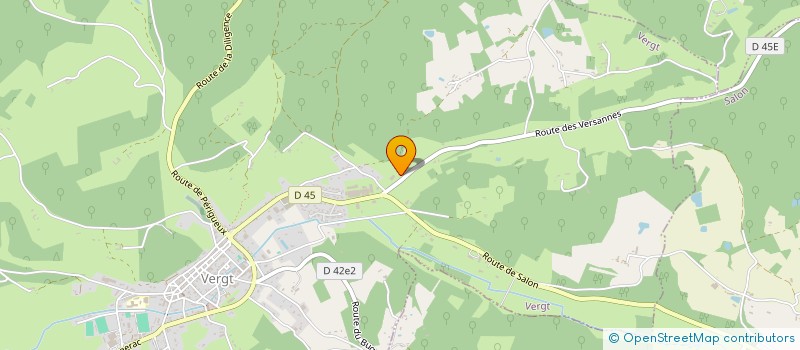 localisation de l'entreprise H-D RECUP'  VERGT