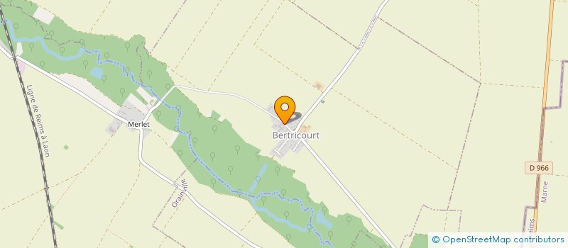 localisation de l'entreprise H.D. RELIEF  BERTRICOURT