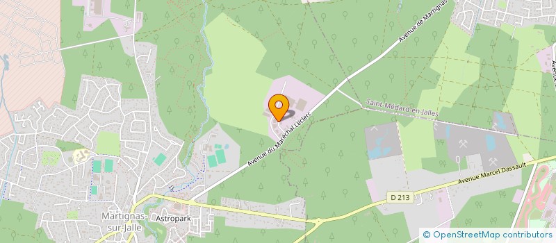 localisation de l'entreprise H.D.S.E. à MARTIGNAS-SUR-JALLE