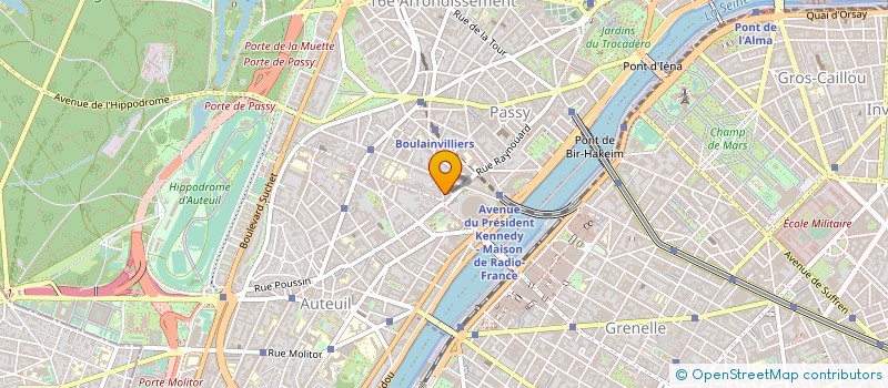 localisation de l'entreprise H.D.S PARIS à BOULOGNE-BILLANCOURT