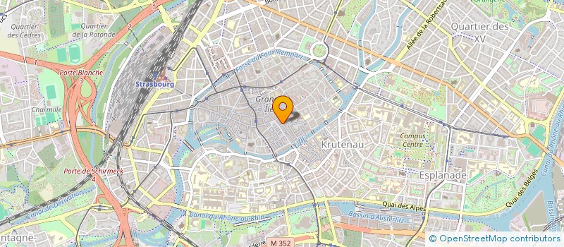 localisation de l'entreprise H.D.T. DIFFUSION à STRASBOURG