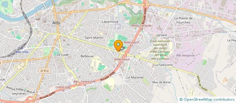 localisation de l'entreprise H.D.W.C.  ALBI