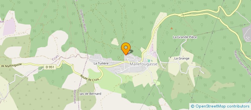 localisation de l'entreprise H.DAUL'ARTS CIE  MALLEFOUGASSE-AUGES